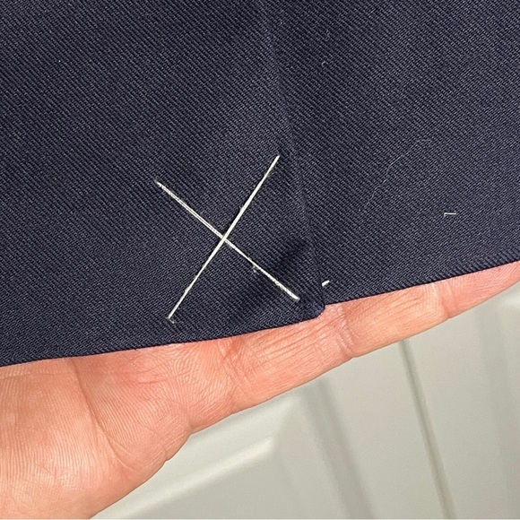 J. Crew 1035 Navy 2 Button Blazer Size 2 100% Cotton Women’s Unworn Blue Sateen - Picture 6 of 12